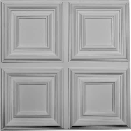 Ekena Millwork 23 3/4"W x 23 3/4"H 1 5/8"P Quatro Square Ceiling Tile CT24QA